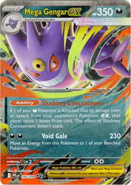 2025 Mega Gengar ex #56 Phantasmal Flames