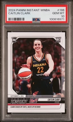 2024 PANINI INSTANT WNBA #198 CAITLIN CLARK PSA 10