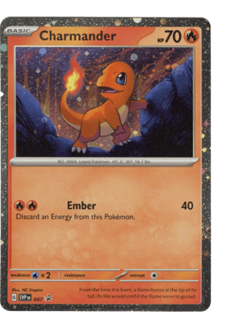 2023 Charmander #47 Scarlet & Violet Black Star Promos