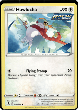 2021 Hawlucha #216 Fusion Strike