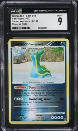 2007 Pokemon DP Secret Wonders Reverse Holo Gastrodon East Sea #8 CGC 9 MINT