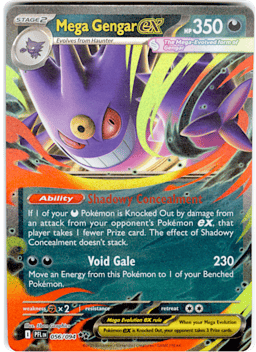 2025 Mega Gengar ex #56 Phantasmal Flames