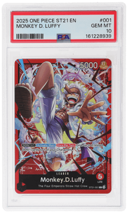 2025 One Piece Starter Deck Ex Gear 5 Monkey D. Luffy #ST21001 PSA 10