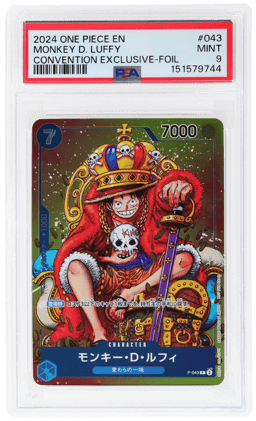 2024 One Piece Promo Convention Exclusive Foil Monkey D. Luffy #P043 PSA 9