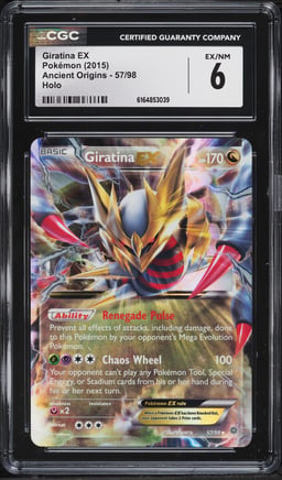 2015 Pokemon XY Ancient Origins Holo Giratina EX #57 CGC 6 EXMT