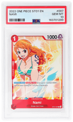2022 One Piece Starter Deck Straw Hat Crew Nami #ST01007 PSA 10