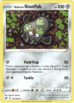 2022 Galarian Stunfisk #127 Lost Origin