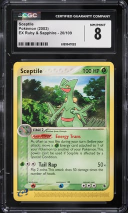 2003 Pokemon EX Ruby & Sapphire Sceptile #20 CGC 8 NM-MT