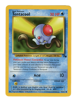 1999 Tentacool #56 Fossil Unlimited