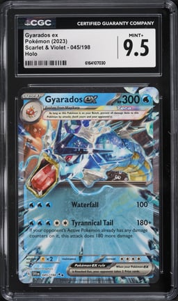 2023 Pokemon Scarlet & Violet Holo Gyarados ex #45 CGC 9.5 MINT+