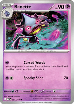 2026 Banette #91 Ascended Heroes