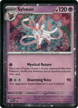 2023 Sylveon #172 Scarlet & Violet Black Star Promos