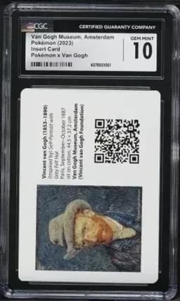 2023 Pokemon X Van Gogh Museum Amsterdam Insert Card CGC 10 GEM MINT