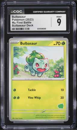 2023 Pokemon Scarlet & Violet My First Battle Deck Bulbasaur CGC 9 MINT