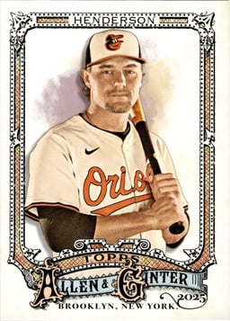 2025 Gunnar Henderson #79 Topps Allen and Ginter