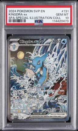 2024 POKEMON SVP EN-SV BLACK STAR PROMO #131 KINGDRA EX PSA 10