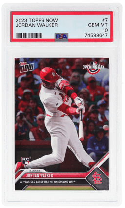 2023 Topps Now Jordan Walker #7 /10351 PSA 10