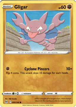 2022 Gligar #95 Lost Origin