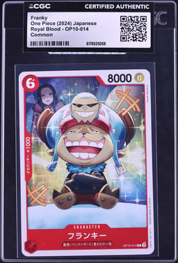 2024 One Piece Japanese Royal Blood Franky #OP10-014 CGC AUTH