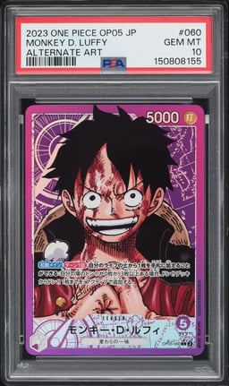 2023 One Piece Japanese Awakening Of The New Era L Monkey D. Luffy #OP05-060 PSA 10 GEM MINT