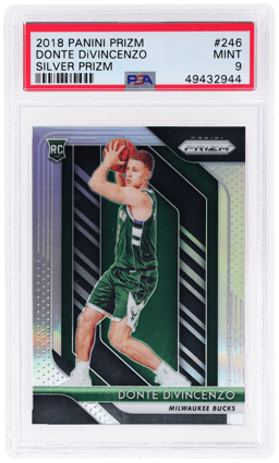 2018 Panini Prizm Silver Prizm Donte Divincenzo #246 PSA 9