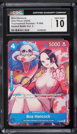 2024 One Piece Tournament Promo Sealed Battle Volume 2 Boa Hancock #P-066 CGC 10 GEM MINT