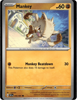 2024 Mankey #45 Paldean Fates