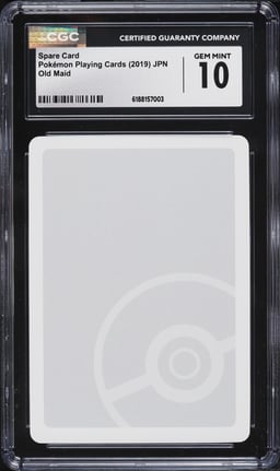 2019 Pokemon Japanese Playing Cards Old Maid Spare Card CGC 10 GEM MINT