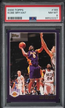 2000 Topps Basketball Kobe Bryant #189 PSA 8 NM-MT