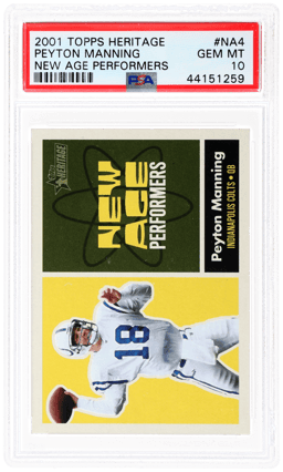 2001 Topps Heritage New Age Performers Peyton Manning #NA4 PSA 10