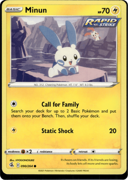 2021 Minun #90 Fusion Strike
