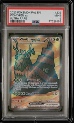 2023 POKEMON PAL EN-PALDEA EVOLVED ULTRA RARE #232 WO-CHIEN EX PSA 9