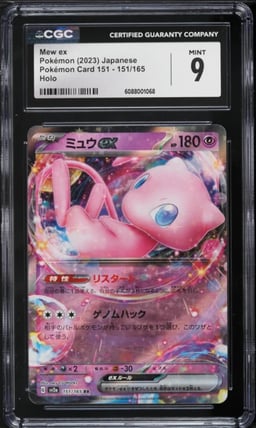 2023 Pokemon Japanese Scarlet & Violet 151 Mew ex #151 CGC 9 MINT