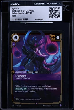 2026 Riftbound: LoL Unleashed Syndra #146 CGC AUTH