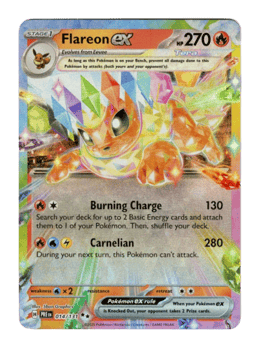 2025 Flareon ex #14 Prismatic Evolutions