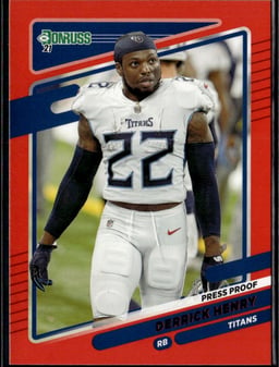 2021 Derrick Henry #14 Donruss Press Proof