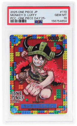 2025 One Piece Premium Collection Japanese One Piece Day Monkey D. Luffy #P110 PSA 10