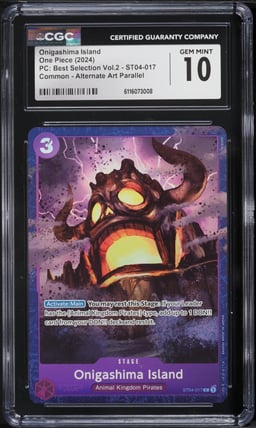 2024 One Piece PC: Best Selection Vol.2 Alt Art Onigashima Island #ST04-017 CGC 10 GEM MINT