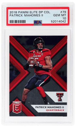 2018 Elite Draft Picks Patrick Mahomes II #79 PSA 10