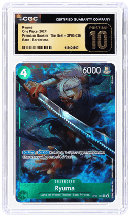 2024 One Piece the Best Premium Booster Full Art Foil Rare Ryuma #OP06036 CGC PRI