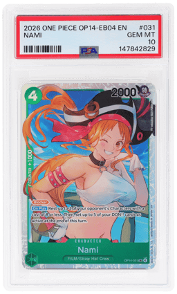 2026 One Piece the Azure Sea's Seven Nami #OP14031 PSA 10
