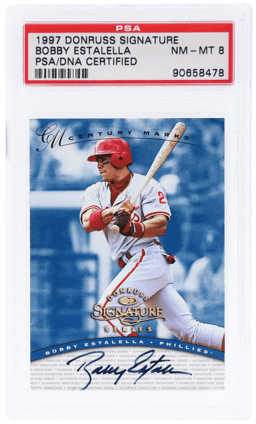 1997 Donruss Signature Series Century Marks Bobby Estalella 61/100 PSA/DNA Auth