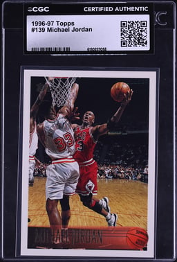 1996 Topps Basketball Michael Jordan #139 CGC AUTH