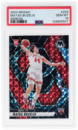2024 Panini Mosaic Genesis Matas Buzelis #223 PSA 10