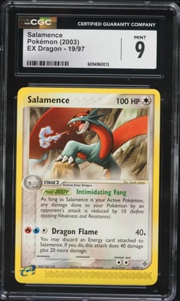 2003 Pokemon EX Dragon Salamence #19 CGC 9 MINT