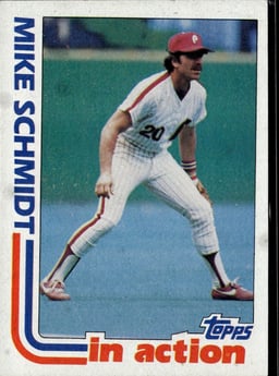 1982 Mike Schmidt #101 In Action
