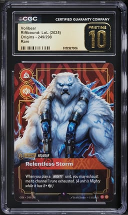 2025 Riftbound League Of Legends LoL Origins Volibear #249 CGC 10 PRISTINE