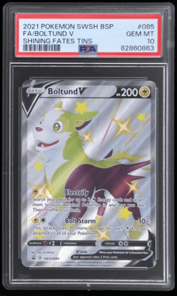 2021 Pokemon Sword and Shield Promo Shining Fates Tin Promos Boltund V #SWSH085 PSA 10