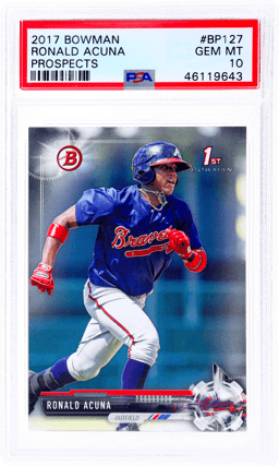 2017 Bowman Prospect Ronald Acuna Jr. #BP127 PSA 10