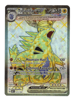 2023 Tyranitar ex #211 Obsidian Flames